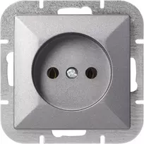 Gniazdo Lizdas Lizdas su išėjimu 2P Pearl, 16A, 250V, PT-15P, antracito spalvos