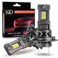 2 vnt. H7 LED priekinių žibintų Canbus lemputės Mini belaidės 36000LM 80W 6500K CSP automobilių priekiniams žibintams Auto Turbo lempos LED automobiliui Plug&Play šviesa 12V H7