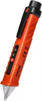 Indukcyjny Indukcinis įtampos testeris su žibintuvėliu, 12–1000 V AC/DC, oranžinis