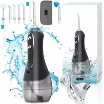 Dantų šepetėlis Retoo Irygator Belaidis dantų irigatorius, 5 režimai, 8 antgaliai, 300 ml + dėklas