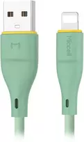 Orno Kabelis USB-A - „Lightning“ Miccell VQ-D06 laidas, 2.4A, 1m, žalias