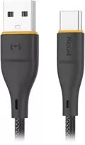 Orno Kabelis USB-A - USB-C laidas Miccell VQ-D06, 2.4A, 1m, juodas
