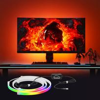Skydimo PC Light Strip USB LED Strip Lights for Inch Curved Gaming Video Music Multicolor RGB 16 Million Cool Color Temperature Indirect Essential for įvairiaspalvis