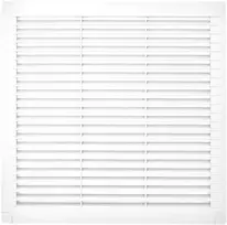 Kratka Grotelės su galiniais dangteliais 350x350, baltos