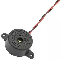 5055# Juodas garsinis signalizatorius fy248 su 12v laidu
