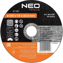 Tarcza Akmens pjovimo diskas 125 x 1,6 x 22,2 mm, 41 C 46-R-BF