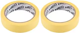 Neo Taśma Geltona popierinė juosta 25 mm x 25 m, 1+1 komplektas