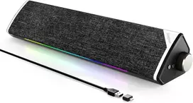 Namų kino sistema SOULION garso juosta kompiuteriui R60, USB ir Bluetooth, LED apšvietimas, 3,5 mm jungtis, 12 W