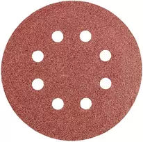 Krążki Šlifavimo diskai su lipdukais, 125 mm, P60, 5 vnt., su 8 skylėmis