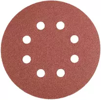 Neo Krążki Šlifavimo diskai su lipdukais, 125 mm, P120, 5 vnt., su 8 skylėmis