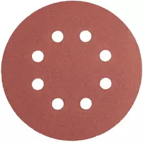 Krążki Šlifavimo diskai su lipdukais, 125 mm, P240, 5 vnt., su 8 skylėmis