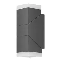 Orno MORPH LED 12W, dvigubas fasadinis šviestuvas, 1100lm, IP54, 4000K, pilkas