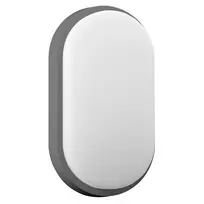 Sieninis šviestuvas NEFRYT LED 10W, sodo šviestuvas, 800lm, IP54, 4000K, pilkas