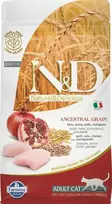 FARMINA N&D ANCESTRAL GRAIN - CAT Dry vištiena Spelt avižos&Pomegranate ADULT 300g (pak.16)
