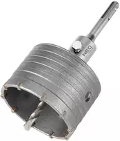 Otwornica 85 mm karbido skylių pjūklas su SDS+ adapteriu ir centravimo grąžtu