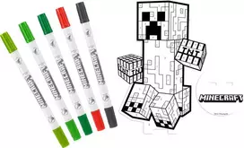 Kids Euroswan - Akcesoria licencyjne Vaikams skirtas „Euroswan“ – licencijuoti priedai. Nudažykite savo 2D „Minecraft“ figūrėlę.