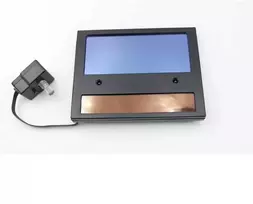 Przyłbica Juodas suvirinimo šalmas, skydelis: 95x36 mm