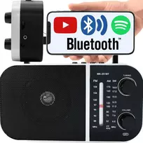 Retoo Radio Nešiojamasis virtuvinis radijas su „Bluetooth“ antena, USB laikikliu, maitinamas iš akumuliatoriaus, ER1071