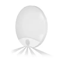 VIRAZON LED 15W, lubinis šviestuvas su judesio jutikliu, 1050lm, IP44, 4000K, pieniškas polikarbonatas, baltas