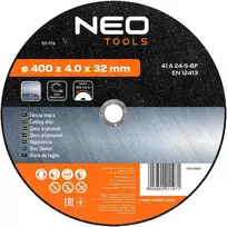 Tarcza Metalo pjovimo diskas 400 x 4,0 x 32 mm, 41 A24-S-BF