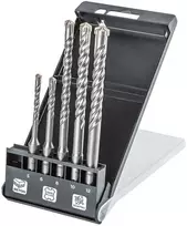 Zestaw Rinkinys SDS Plus betono grąžtų rinkinys, quatro, 5 vnt. rinkinys - 5, 6 x 110 mm + 8, 10, 12 x 160 mm