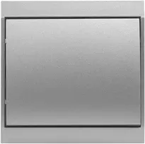 Łącznik Luna vienpolis srovės jungiklis, 10A, 250V, WP-1L, sidabrinis