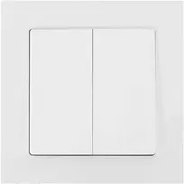 Łącznik „Malta“ šviestuvo jungiklis, 10A, 250V, WP-2M, baltas