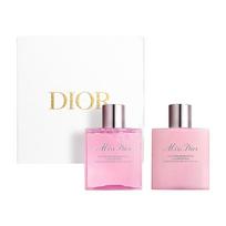 DIOR Miss Rose Fragrance Body Care Set Long-lasting Moisturizing Classic Floral Fragrance Pseudo Body Fragrance Gift Box 175ml+175ml rožinio aukso spalvos