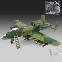 1:72 Scale Thunderbolt II A-10 Warthog Hog Alloy Diecast Fighting Plane Model Bookshelf Display Ornaments Adult Gift For Friends