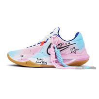 Nike Precision 6 Flight Trace Audinio Neslystantys Atsparūs Dilimui Žemi Krepšinio Batai Unisex Rožiniai Mėlyni HV1796-141(Komanda2017-) 44.5
