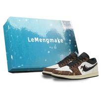 Jordan Air Jordan 1 Lemon Joy Low top Vintage Basketball Shoes Unisex White Brown 553558-040(Team399-S-BOX) 44