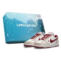 Nike Big Lemon Joy Abrasion Resistant Breathable Low top Skateboard Shoes Men's Ecru 355152-150(Team399-S-BOX) 42