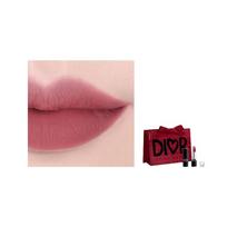DIOR Intense Blue Gold Lipstick Pink Black Modern Limited Gift Box Soft Mist Matte Silky Easy to Color Lasting Color #625 Muse Ebony Rose Velvet 3.5g juoda