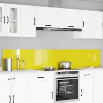 Virtuvės atbraila 2 pcs Geltona 120 x 40 cm grūdintas stiklas
