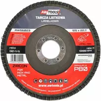 AW-Tools AWTOOLS DISKINIS ŠLIFAVIMO DISKAS 125mm P40 INOX METALUI CIKONIO