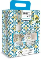 Sweet Home Collection Gift set of aroma diffuser with candle Baltas Zagara