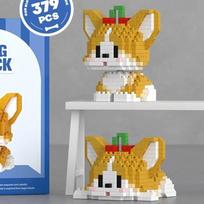 NEW Cute Pets Dogs Teddy Shiba Inu Poodle Schnauzer Golden Retriever Animals Building Blocks Kit Bricks Model Kids Toy Children opp bag