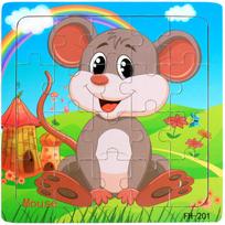Naujas 20 dalių Montessori 3D dėlionė Animacinis gyvūnas Transporto priemonė Dėlionė Medinė dėlionė Žaidimas Ankstyvasis mokymasis Švietimo žaislai Vaikams