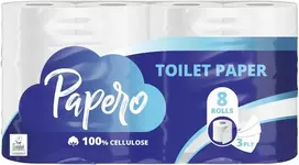 Tualetinis popierius PAPERO, 3 sluoksnių, 8vnt