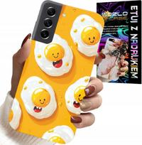 Etui Do Samsung Galaxy S21 Fe - Słodkie Uśmiechnięte Jajka Case + Folia
