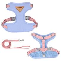 High-quality Mesh Dog Chest And Back Strap Prevents Dogs From Escaping Wholesale XS mėlyna