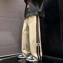 Men's Retro Corduroy Wide-Leg Pants – Casual High Street Style 3XL abrikosas