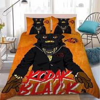 Rapper K-Kodak Black bedding set, Home Bedroom Comforte Nordic polyester material, suitable for children and adults, 2/3-piece 135x200cm