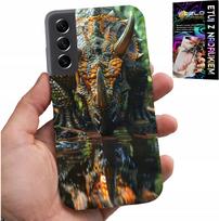 Etui Do Samsung Galaxy S21 - Dino Dinozaur Triceratopsem Futerał