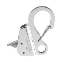 Stainless Steel Sliding Rope Hook Heavy Duty Pontoon Boat Fender Clamps Quick Release Adjustable Docking Clip for 3/8 -5/8  Rope Size#3/8inch sidabras
