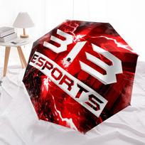 313 Esports Print Folding Umbrella, Auto Open/Close, UV Protection, Windproof Compact Travel Umbrella
