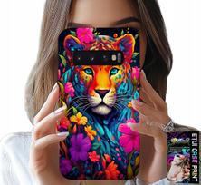 Etui Do Samsung Galaxy S10 Plus - Kwieciste Wzory Tygrys Tygrysek + Folia