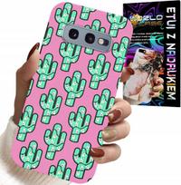 Etui Do Samsung Galaxy S10E - Kaktusy, Kaktus Na Różowym Tle + Folia