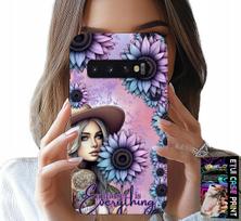 Etui Do Samsung Galaxy S10 - Kobieta W Słonecznikach, Kobiece Wzory