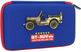 Penalas QITONG 3D JEEP, CoolForSchool, 120x205x25 mm, mėlynos sp.